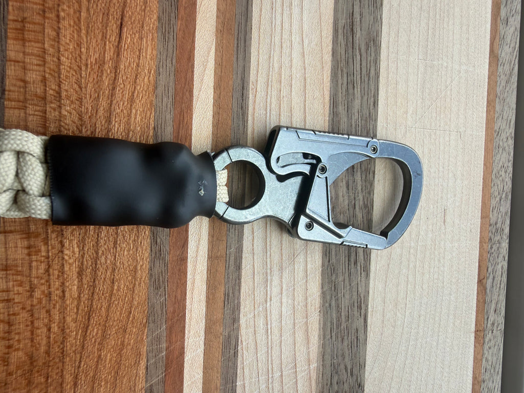Sidewinder 550 Paracord Retainer Lanyard | Handcrafted With Carabiner Accessories, Airsoft, Camping, Travel, Bottle, Leash, Bag Strap, Leash