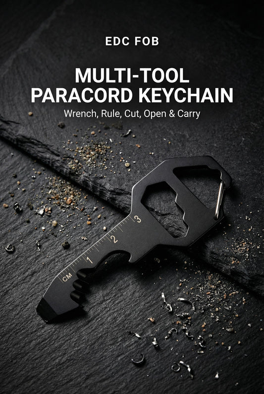 Multi-Tool Paracord Keychain| | Tactical Functional EDC Fob