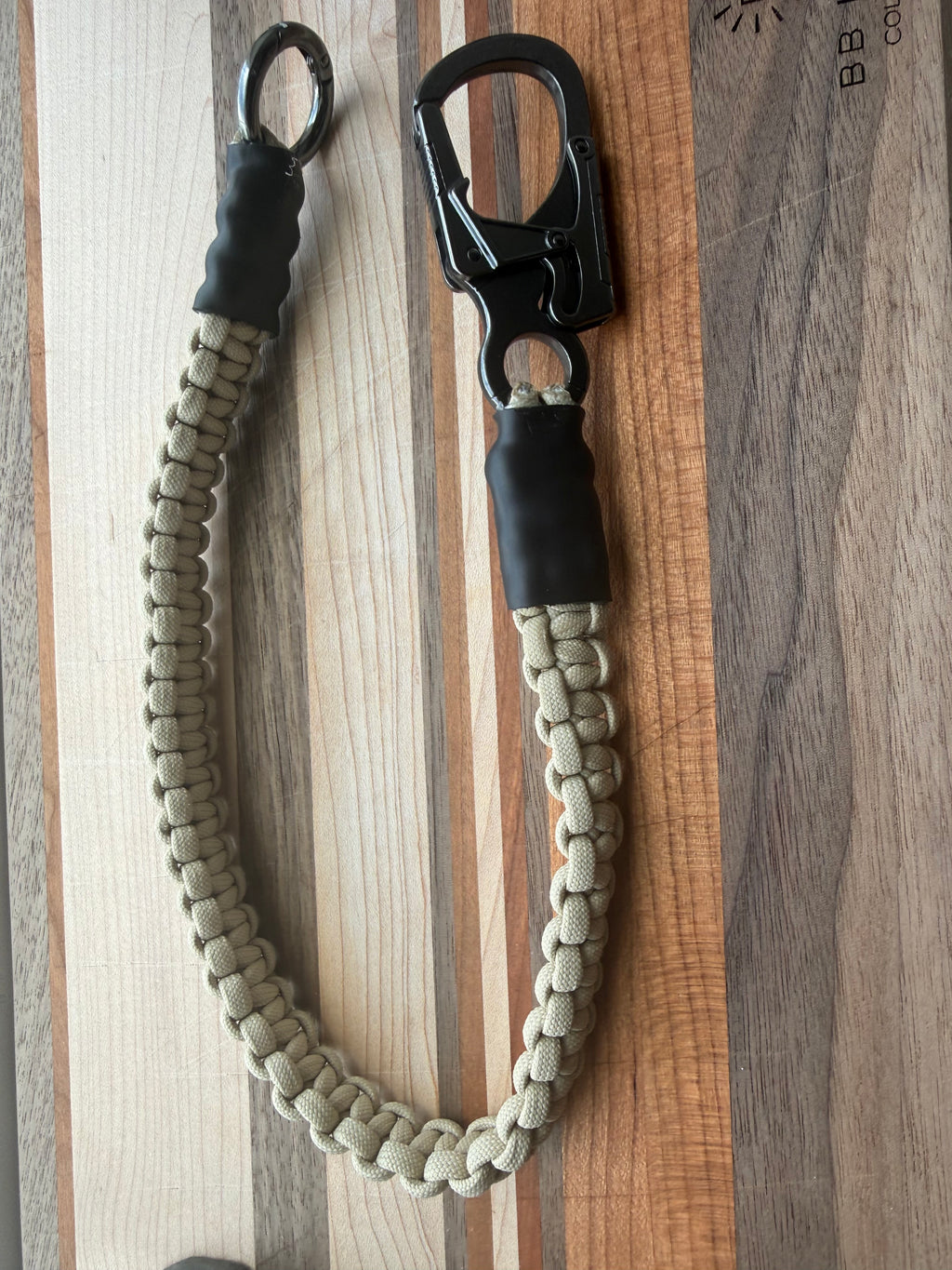 Sidewinder 550 Paracord Retainer Lanyard | Handcrafted With Carabiner Accessories, Airsoft, Camping, Travel, Bottle, Leash, Bag Strap, Leash