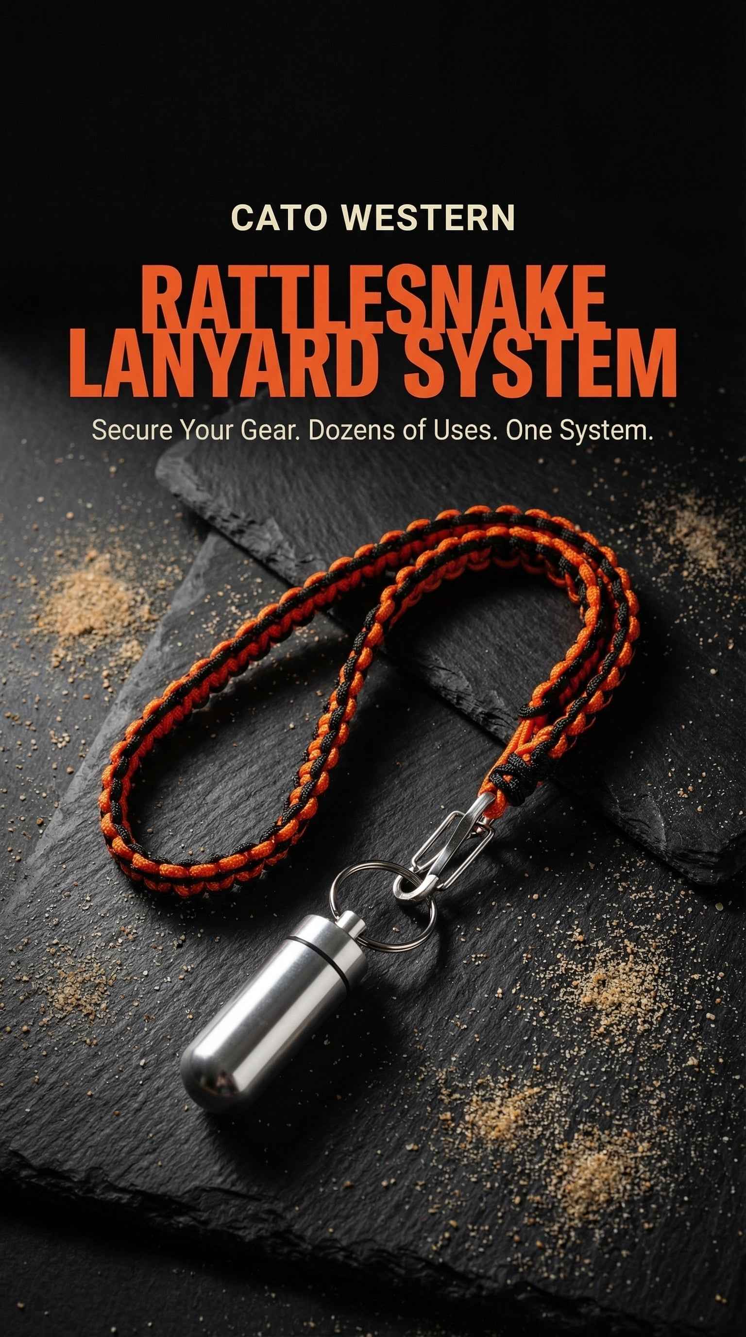 Rattlesnake System Micro Paracord Lanyard Set | Multiple Sizes| Customizable Keychain, Hat, Wallet, Gear Holder