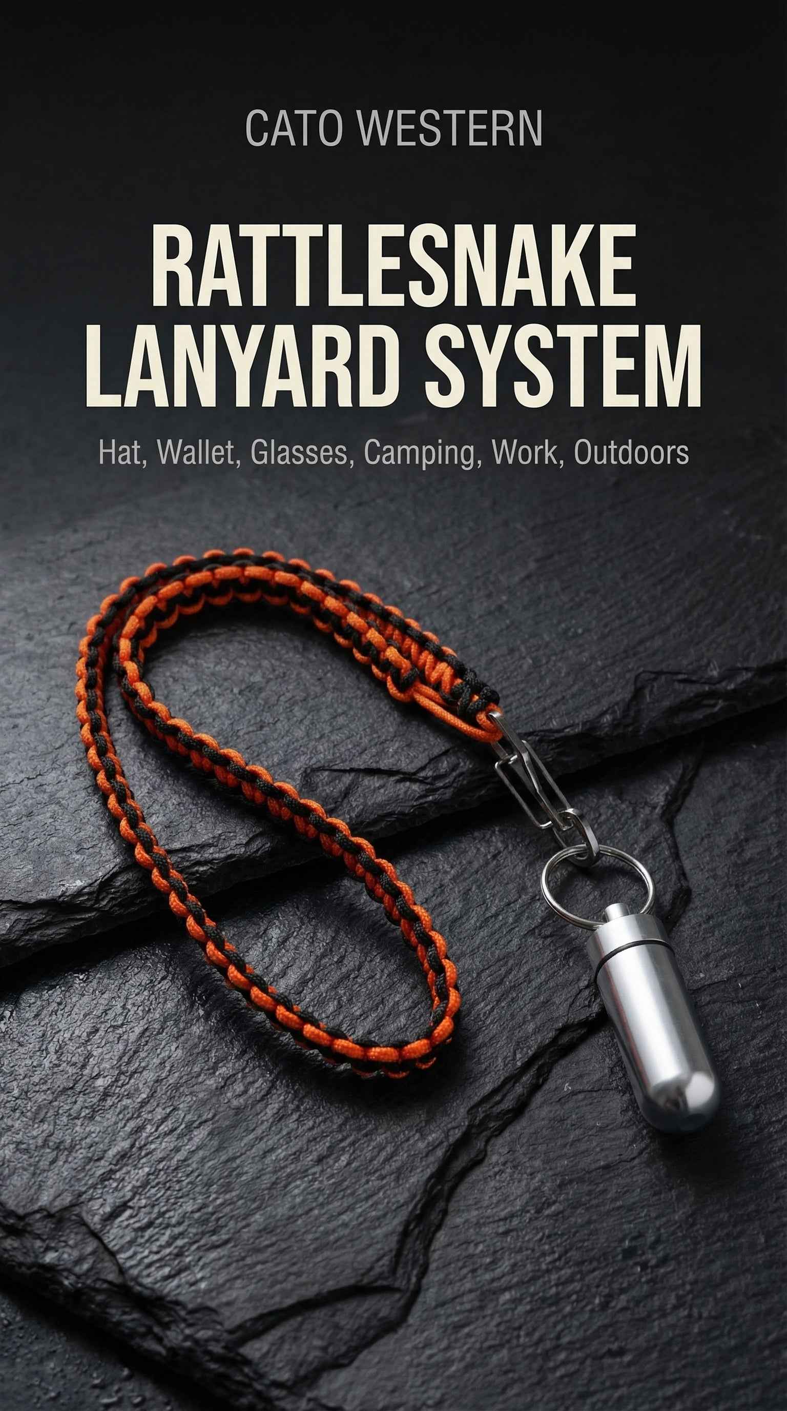 Rattlesnake System Micro Paracord Lanyard Set | Multiple Sizes| Customizable Keychain, Hat, Wallet, Gear Holder