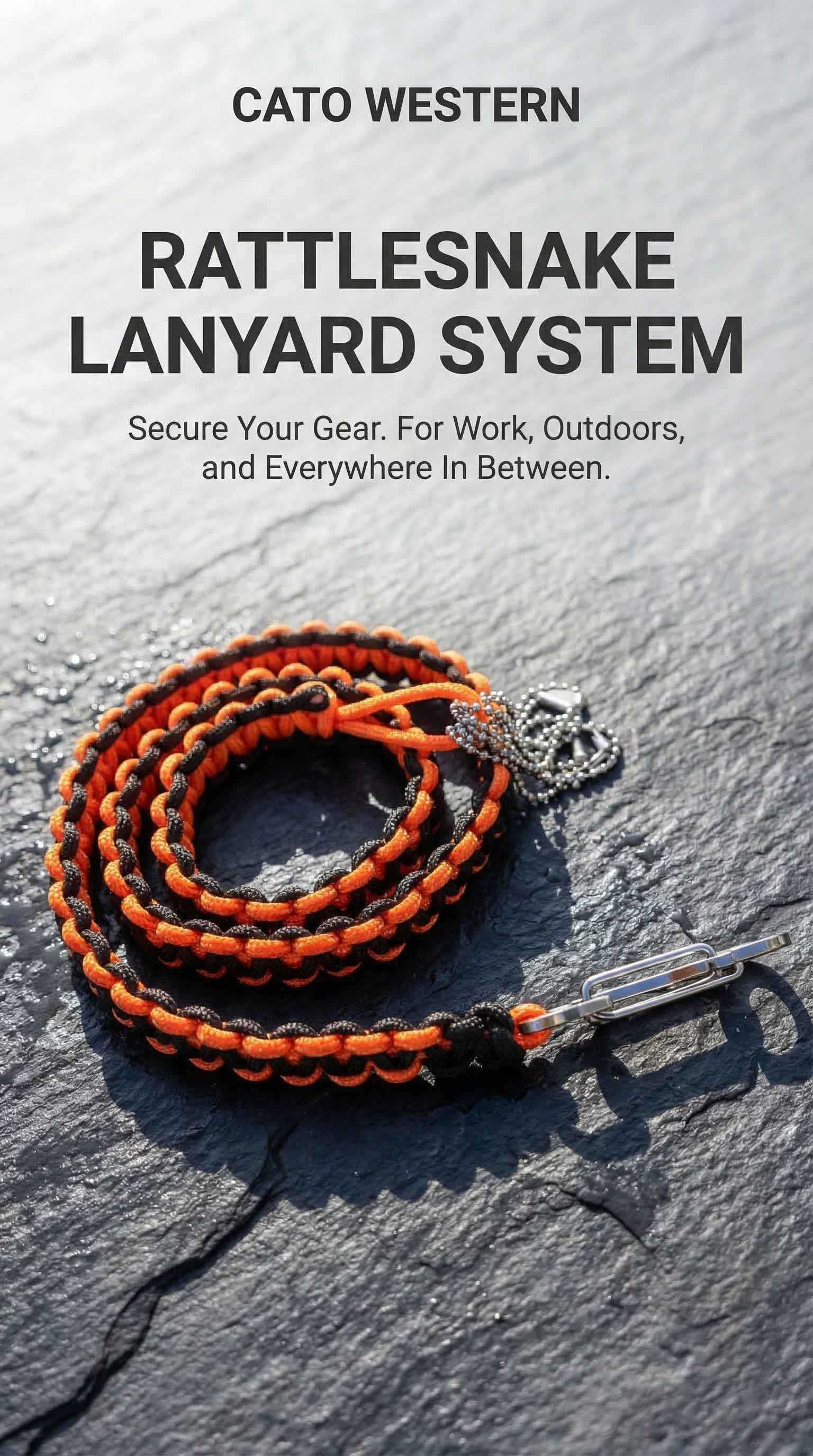 Rattlesnake System Micro Paracord Lanyard Set | Multiple Sizes| Customizable Keychain, Hat, Wallet, Gear Holder
