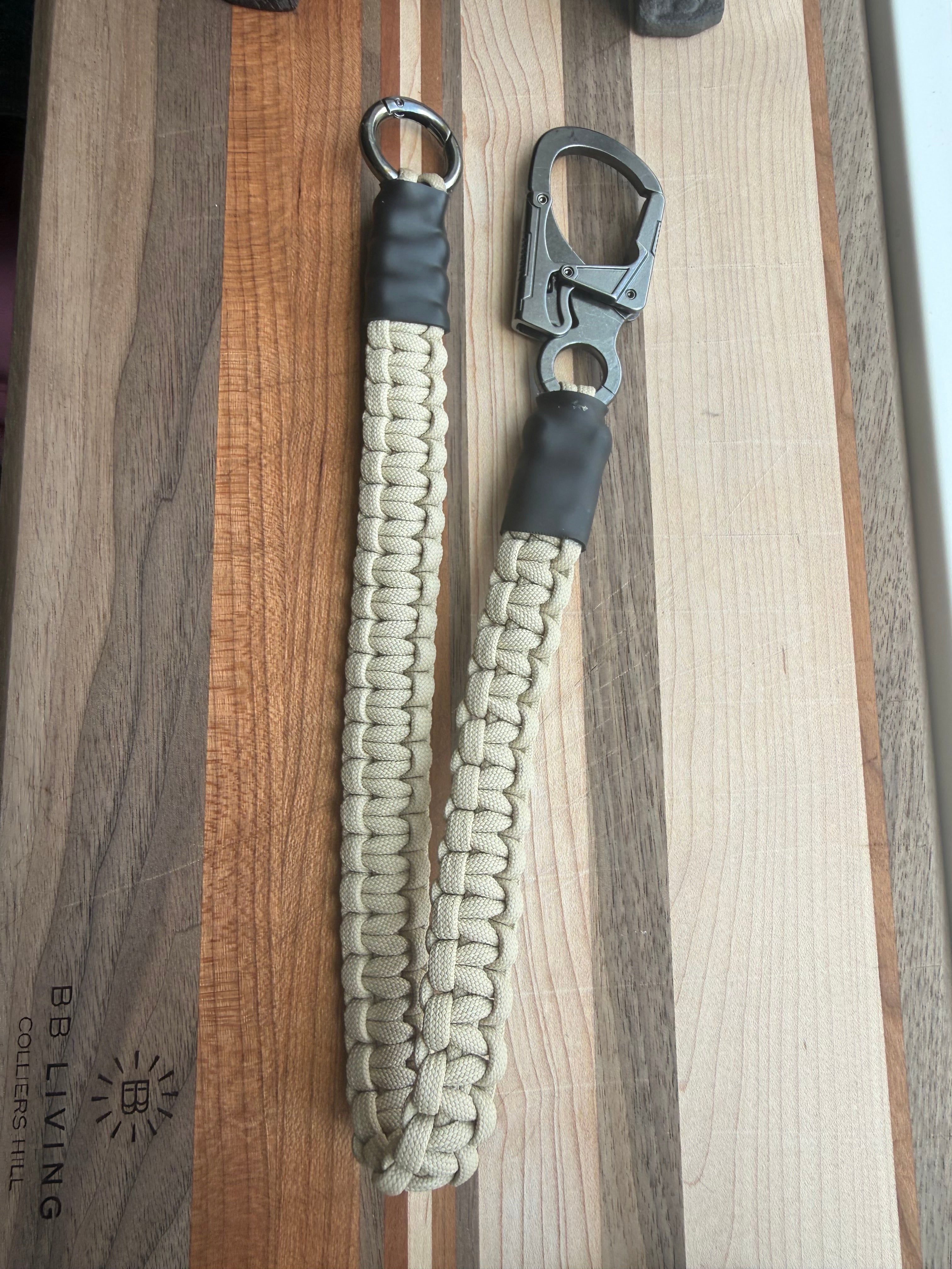 Sidewinder 550 Paracord Retainer Lanyard | Handcrafted With Carabiner Accessories, Airsoft, Camping, Travel, Bottle, Leash, Bag Strap, Leash