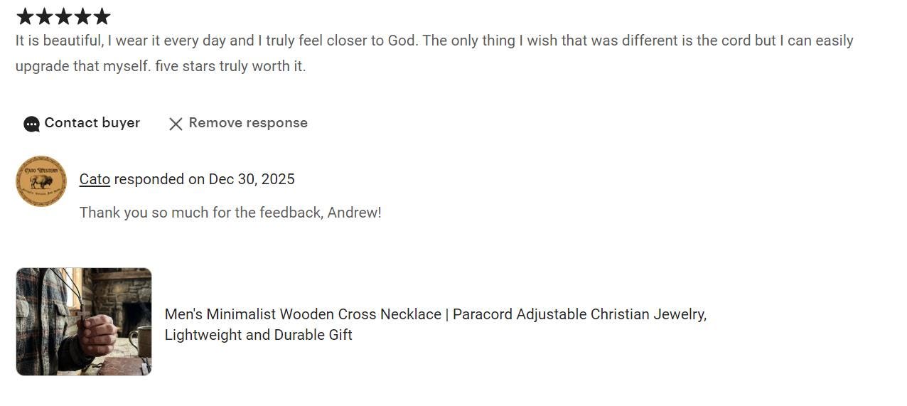 Men's Wooden Cross Paracord Keychain| Antique Gold Finish |Military, Outdoors, Faith Accessories