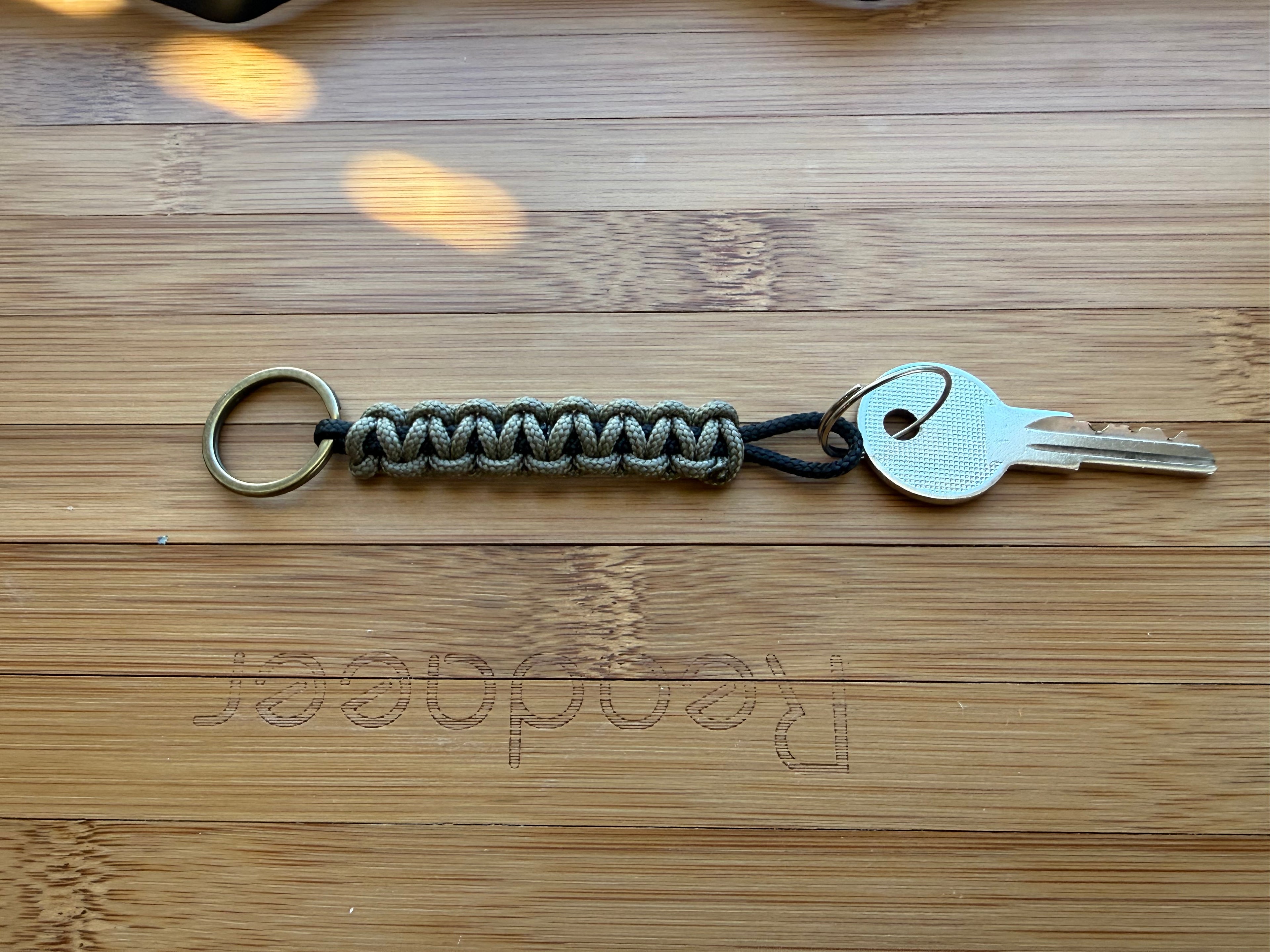Bronze Drop Mini Paracord Key Fob | Air Tag Attachment, Lanyard (Pack of 2)
