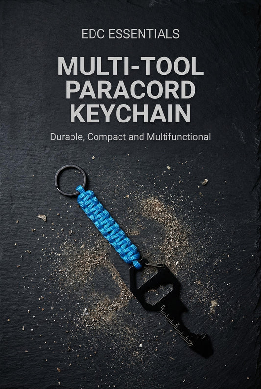 Multi-Tool Paracord Keychain| | Tactical Functional EDC Fob