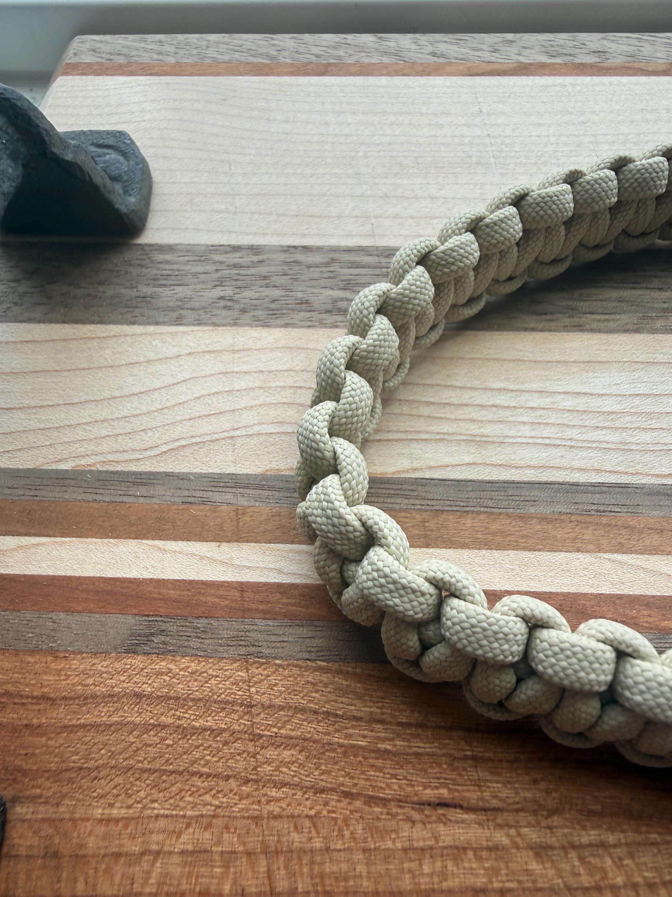 Large Paracord Retainer Lanyard | Cobra Weave, Metal Carabiner, Outdoor Gear