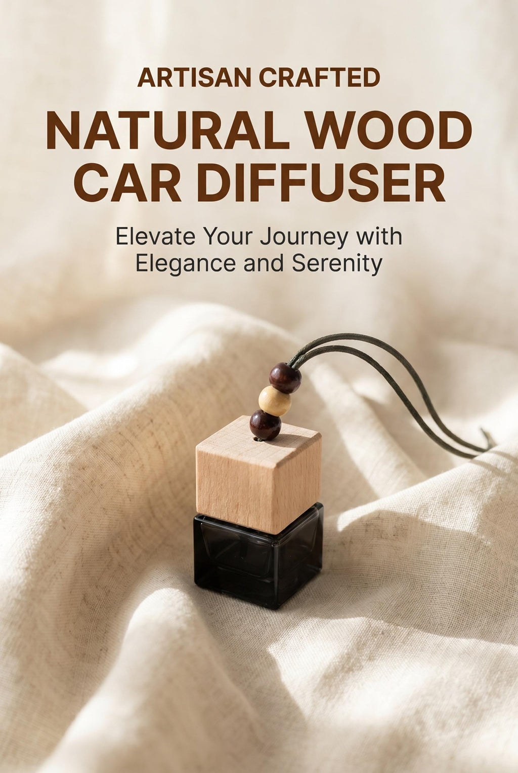Car Diffuser | Scent with Natural Wood Glass