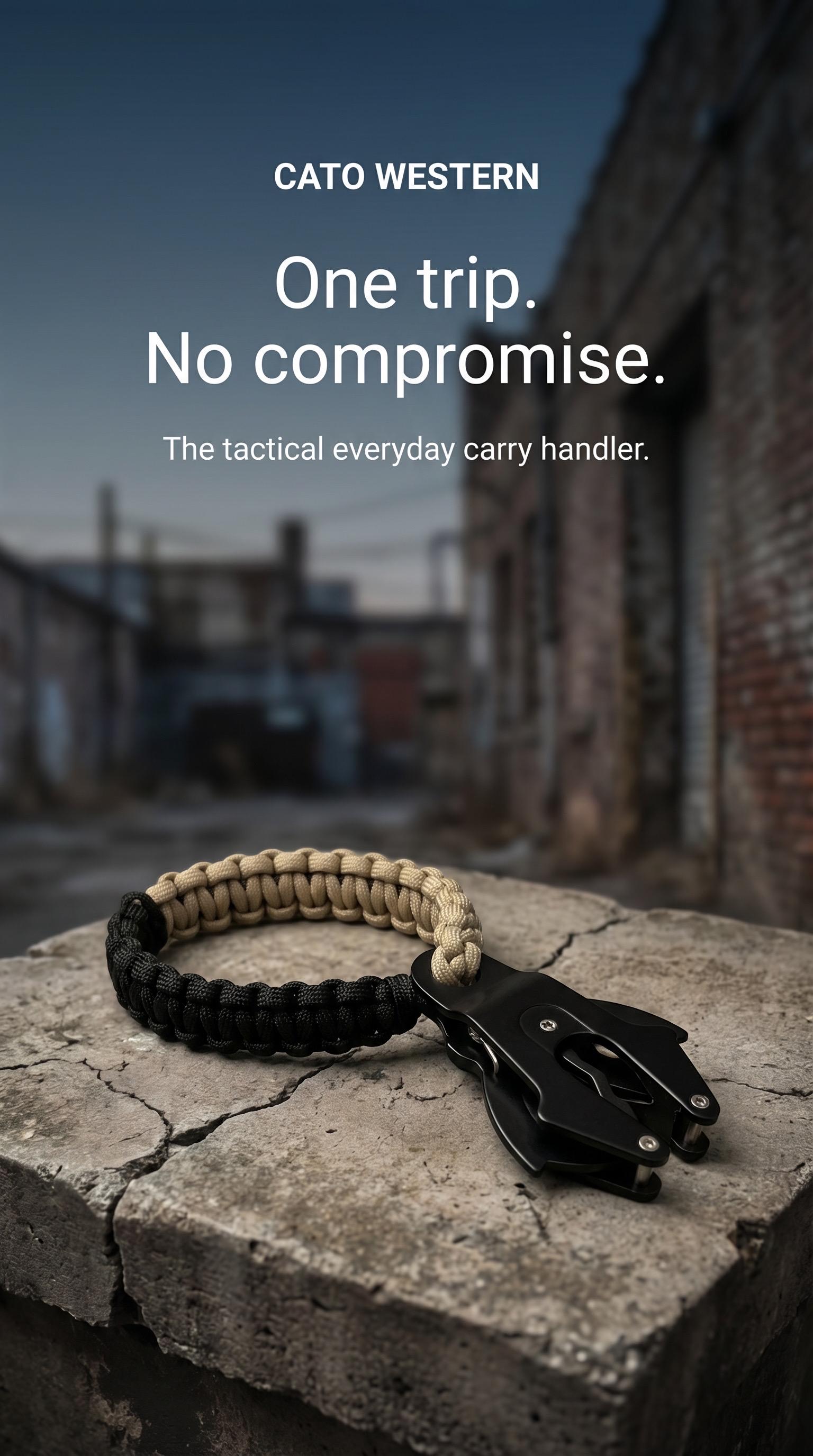 Paracord Bag Carrier | Quick Release| Tactical Urban Camo