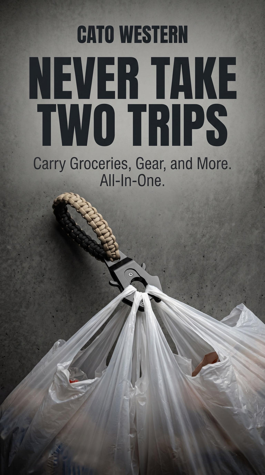 Paracord Bag Carrier | Quick Release| Tactical Urban Camo